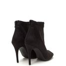 Incaltaminte Femei CheapChic Sleek Finish Heeled Peep-toe Booties Black