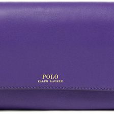 Ralph Lauren Leather Chain Strap Wallet Purple