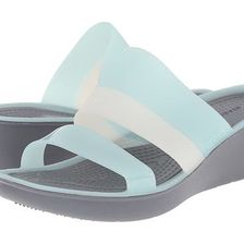 Incaltaminte Femei Crocs Color Block Wedge Sea Foam