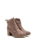 Incaltaminte Femei CheapChic Drawstring Together Block Booties Taupe