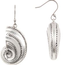 Lucky Brand Shell Drop Earrings MEDIUM GRE