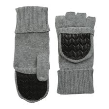 Ralph Lauren Quilted Nappa Glove Mitt Fawn Grey