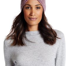 Accesorii Femei David Young Embellished Knit Head Wrap PINK