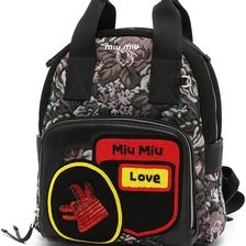 Miu Miu Gobelin Backpack VIOLA DIS.ROSA