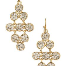 Bijuterii Femei Natasha Accessories Crystal Dangle Earrings GOLD