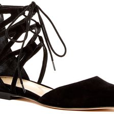 Via Spiga Surina Lace-Up Flat BLACK