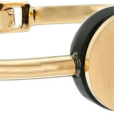 Marc by Marc Jacobs Cabochon Hinge Cuff Bracelet Black