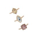 Bijuterii Femei Forever21 Faux Gem Ring Set Goldmulti