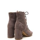 Incaltaminte Femei CheapChic Daily Strut Lace-up Chunky Booties Grey
