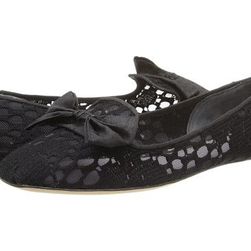 Incaltaminte Femei Johnston Murphy Riley Bow Slipper Black Lace Mesh