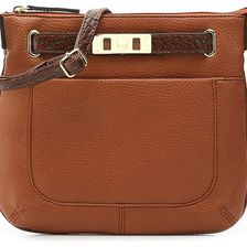 Accesorii Femei Kelly Katie Kelly Katie Elaina Croc Trim Crossbody Bag Cognac