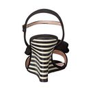 Incaltaminte Femei Kate Spade New York Iballa Black GrosgrainBlackWhite Stripe Stack Heel