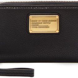 Marc by Marc Jacobs Classic Q Wingman Leather Phone Wallet BLACK