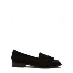 Incaltaminte Femei Forever21 Faux Suede Tasseled Loafers Black