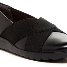 Clarks Medora Jem Flat - Wide Width Available BLACK LEAT
