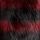 Accesorii Femei Free Press Two-Tone Faux Fur Scarf BLACK-RED