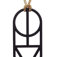 Marc by Marc Jacobs Man Power Pendant Necklace BLACK