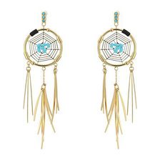 Bijuterii Femei Rebecca Minkoff Small Dream Catcher Earrings GoldTurquoise