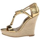 Incaltaminte Femei Michael Kors Sherie Gold 18K Metallic Genuine SnakeSpecchio