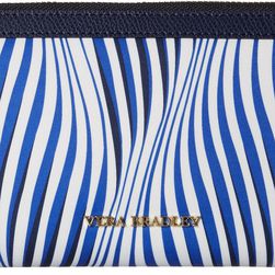 Vera Bradley Accordion Wallet Wavy Stripe/Navy