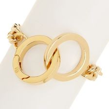 Ralph Lauren Interlocking Ring Chain Bracelet GOLD