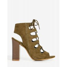 Incaltaminte Femei CheapChic Stash-01v Draw The Line Bootie Olive