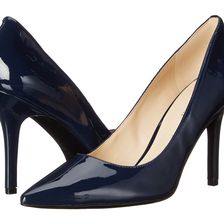 Nine West Jackpot Navy Patent Synthetic