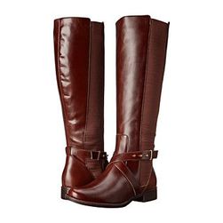 Incaltaminte Femei Steve Madden Sydnee - Wide Calf Cognac Leather