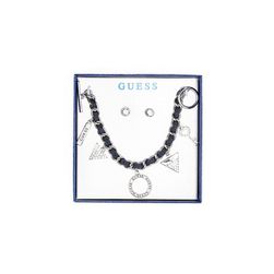 Bijuterii Femei GUESS Silver-Tone Charm Bracelet Box Set silver