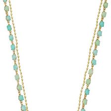 Kate Spade New York Seastone Sparkle Long Necklace Mint/Multi