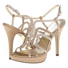 Adrianna Papell Marlow Taupe/Natural Satin