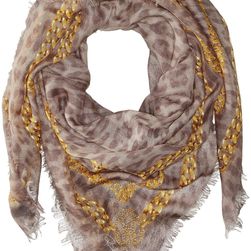 Roberto Cavalli Shawl 140 x 140 Shawl Silver/Gold