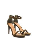 Incaltaminte Femei CheapChic Simple Statement Faux Suede Heels Olive