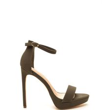 Incaltaminte Femei CheapChic Socialite Life Strappy Platform Heels Olive
