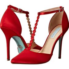 Blue by Betsey Johnson Cece Red Satin