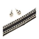 Bijuterii Femei CheapChic Double Or Nothing Chain Choker Set Blacksilver