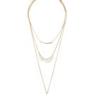 Bijuterii Femei Forever21 Layered Faux Stone Necklace Goldclear