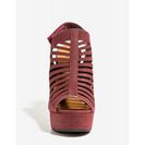 Incaltaminte Femei CheapChic Manji-h 70s Cage Bootie WineBurgundy