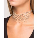 Bijuterii Femei CheapChic Rhinestone Webbed Choker Met Gold