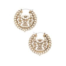 Bijuterii Femei Forever21 Filigree Hoop Earrings Antique gold