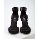 Incaltaminte Femei Forever21 Metallic Mesh-Paneled Sandals Black