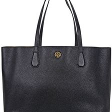 Tory Burch Perry Leather Tote - Black N/A