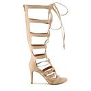 Incaltaminte Femei Anne Michelle Sugarlove Gladiator Sandal Nude