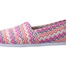 Incaltaminte Femei TOMS Seasonal Classics Pink Canvas Chevron