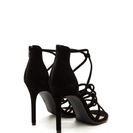 Incaltaminte Femei CheapChic Loop There It Is Caged Stiletto Heels Black