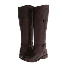 Incaltaminte Femei Frye Shirley Rivet Tall Dark Brown Soft Vintage Leather