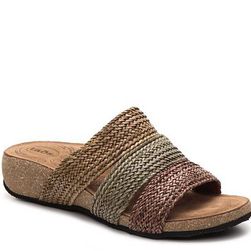 Incaltaminte Femei taos Footwear Prudence Wedge Sandal BrownOliveTan