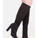 Incaltaminte Femei CheapChic Fierce Style Chunky Faux Suede Boots Black