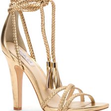Rachel Zoe Odette Gold Cracked Metallic Leather