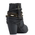 Incaltaminte Femei CheapChic Mixed Chains Faux Leather Booties Black